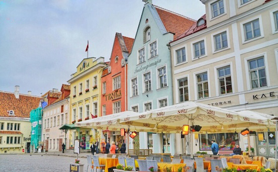 タリン旧市街の石畳