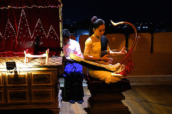 パガン遺跡の夕景